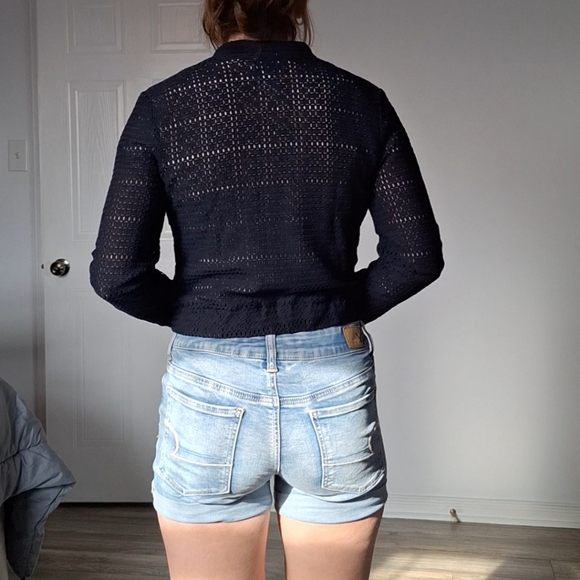 Navy See-through Jacket - Picture 4 of 7